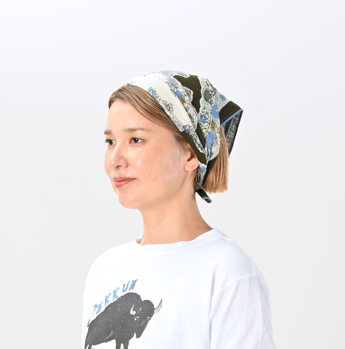 45R Gauze Linum Bandana - Image 5