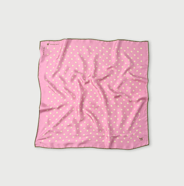 Silk Lined Dot Big Bandana