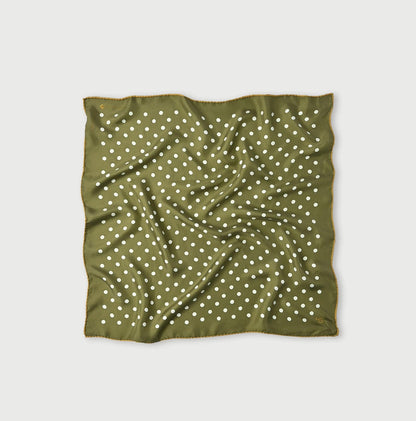 45R Silk Lined Dot Big Bandana