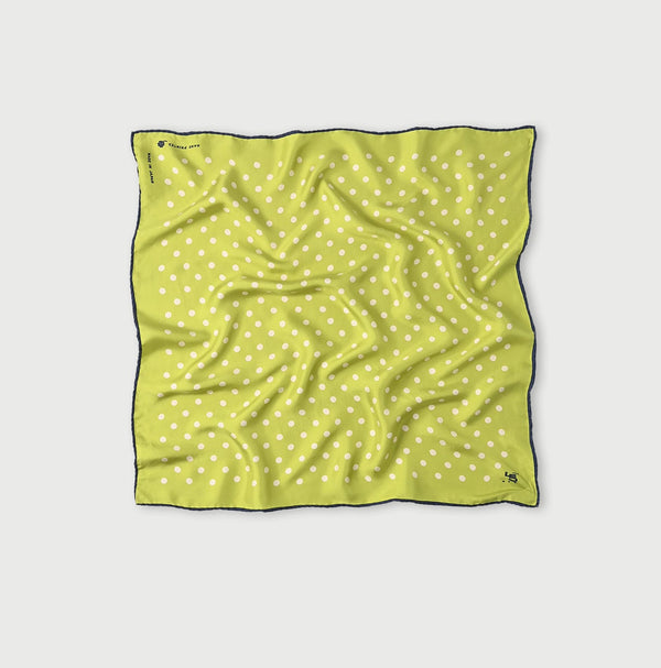 45R Silk Lined Dot Big Bandana