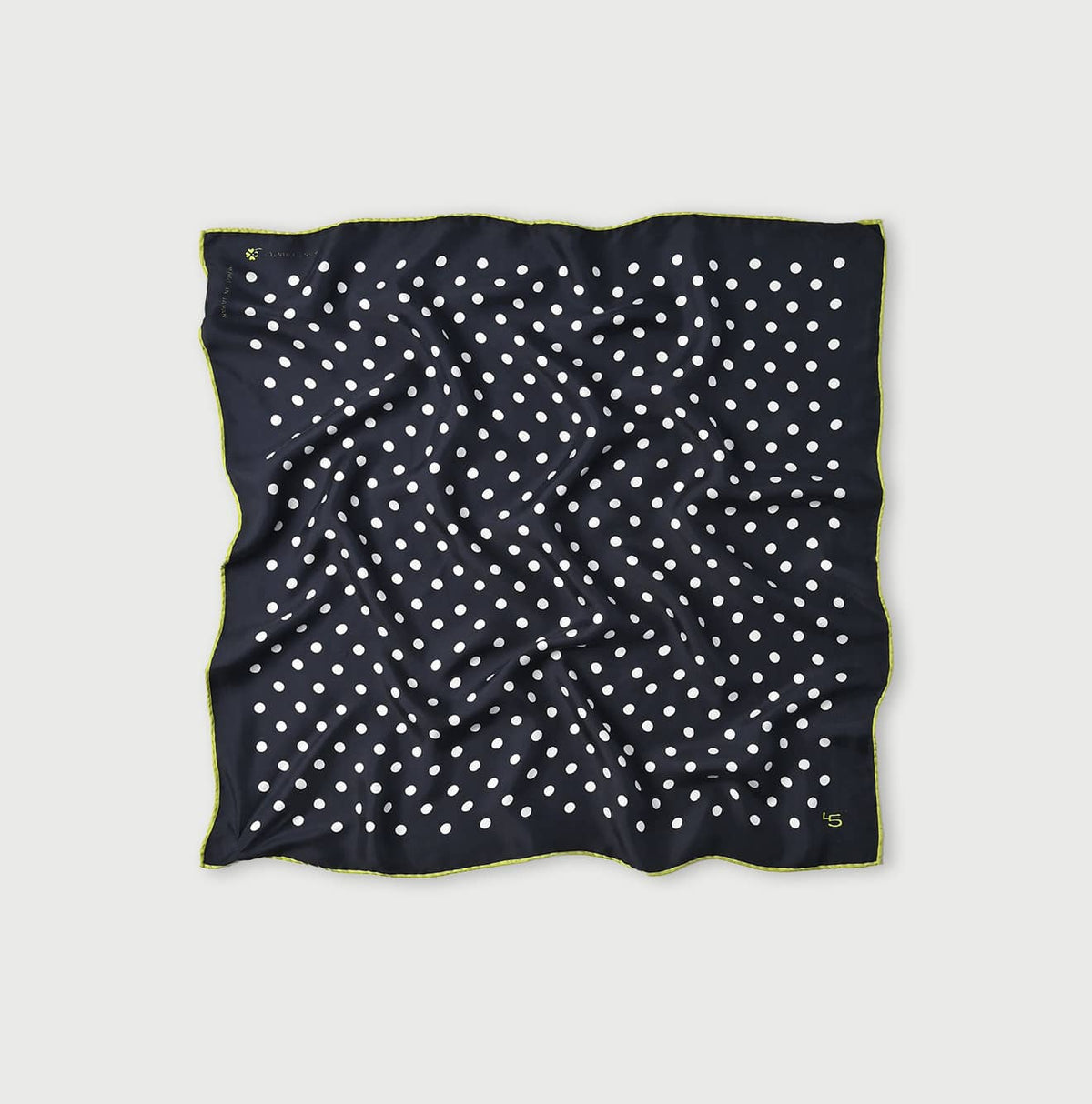 45R Silk Lined Dot Big Bandana