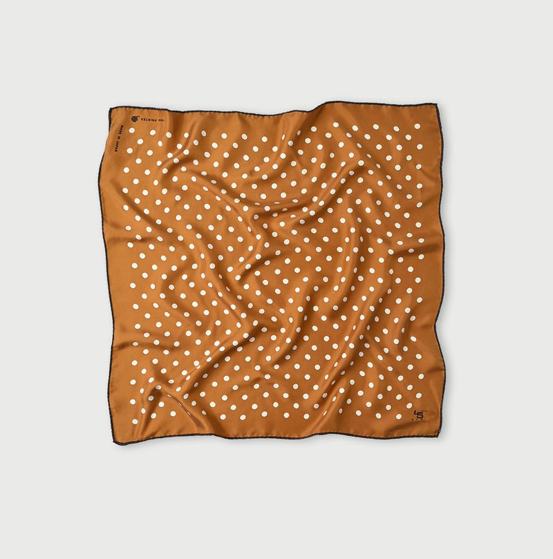 45R Silk Lined Dot Big Bandana