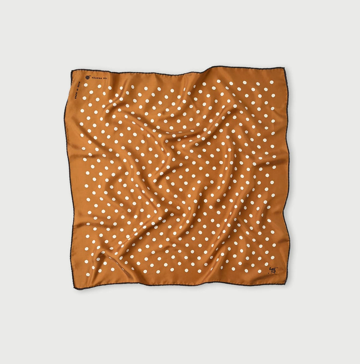 45R Silk Lined Dot Big Bandana