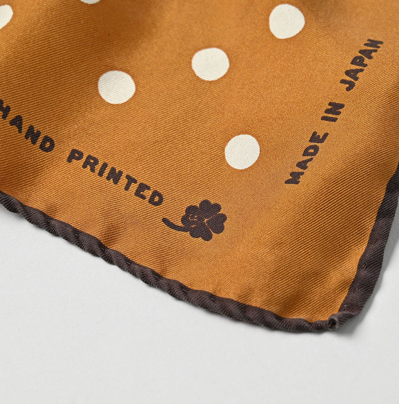 45R Silk Lined Dot Big Bandana - Image 9