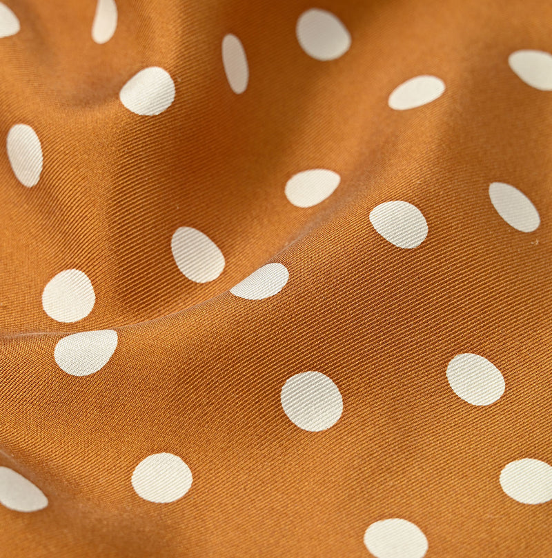 45R Silk Lined Dot Big Bandana