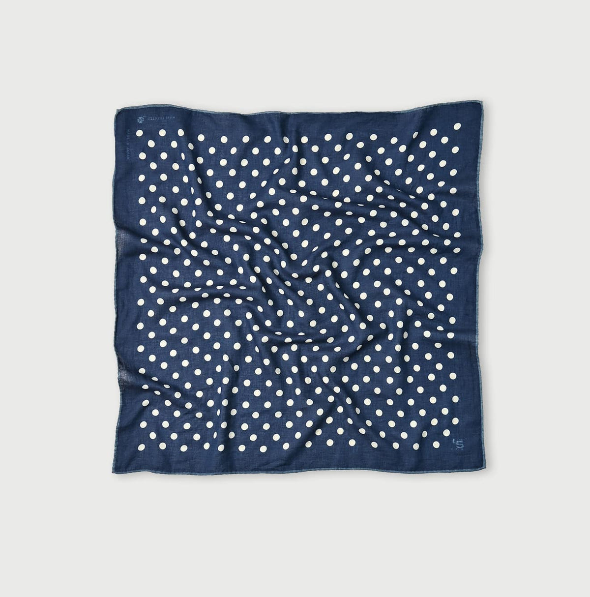 45R Indigo Lined Dot Big Bandana