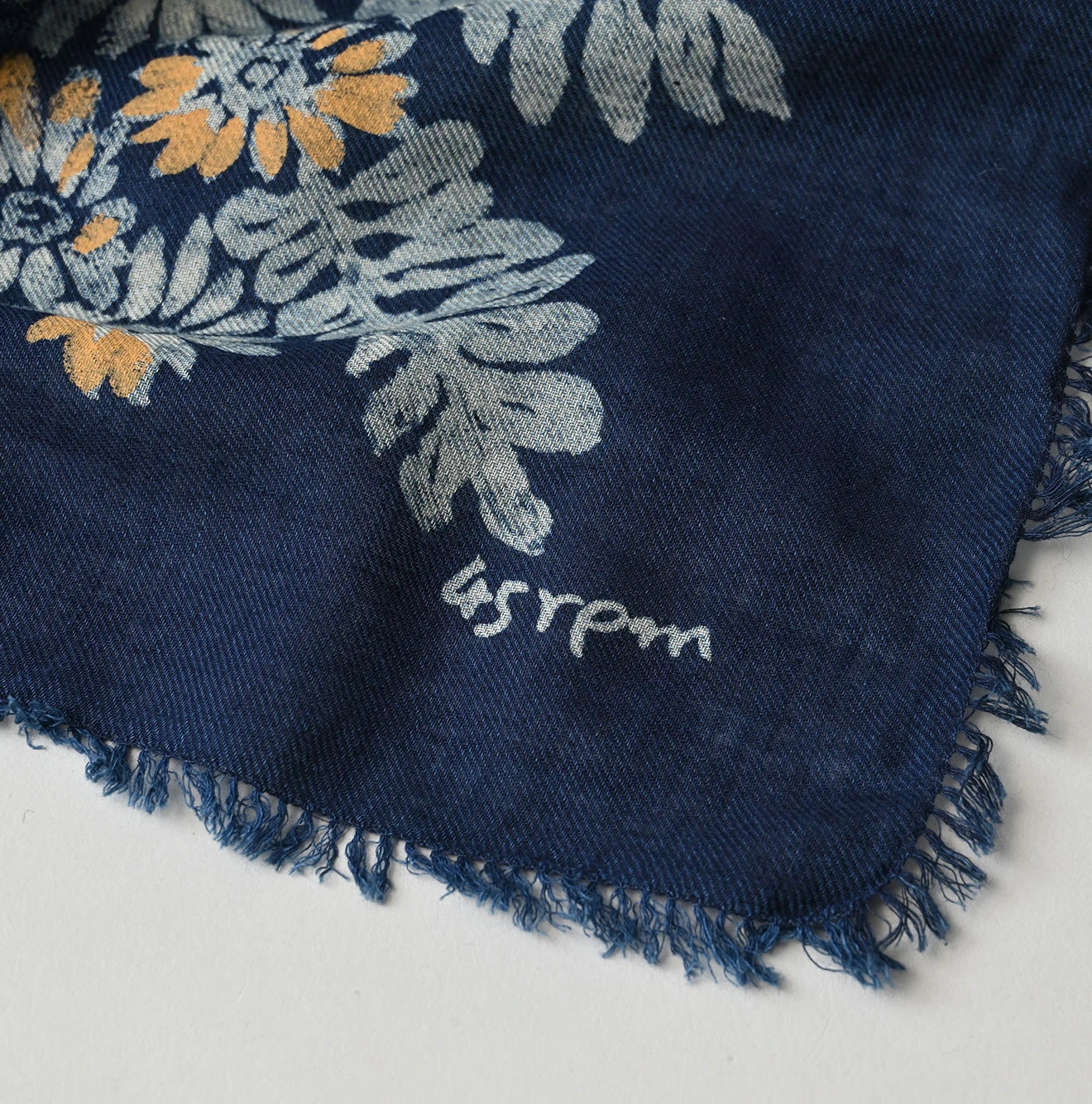 45R Indigo Supima Shellpa Flower FUROSHIKii - Image 2