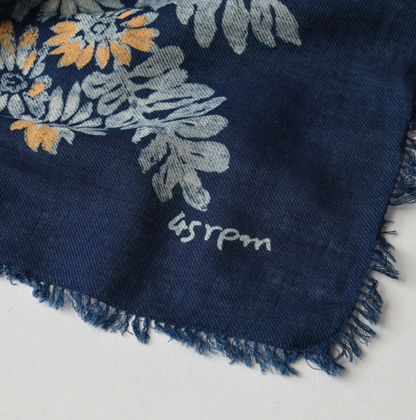 45R Indigo Supima Shellpa Flower FUROSHIKii