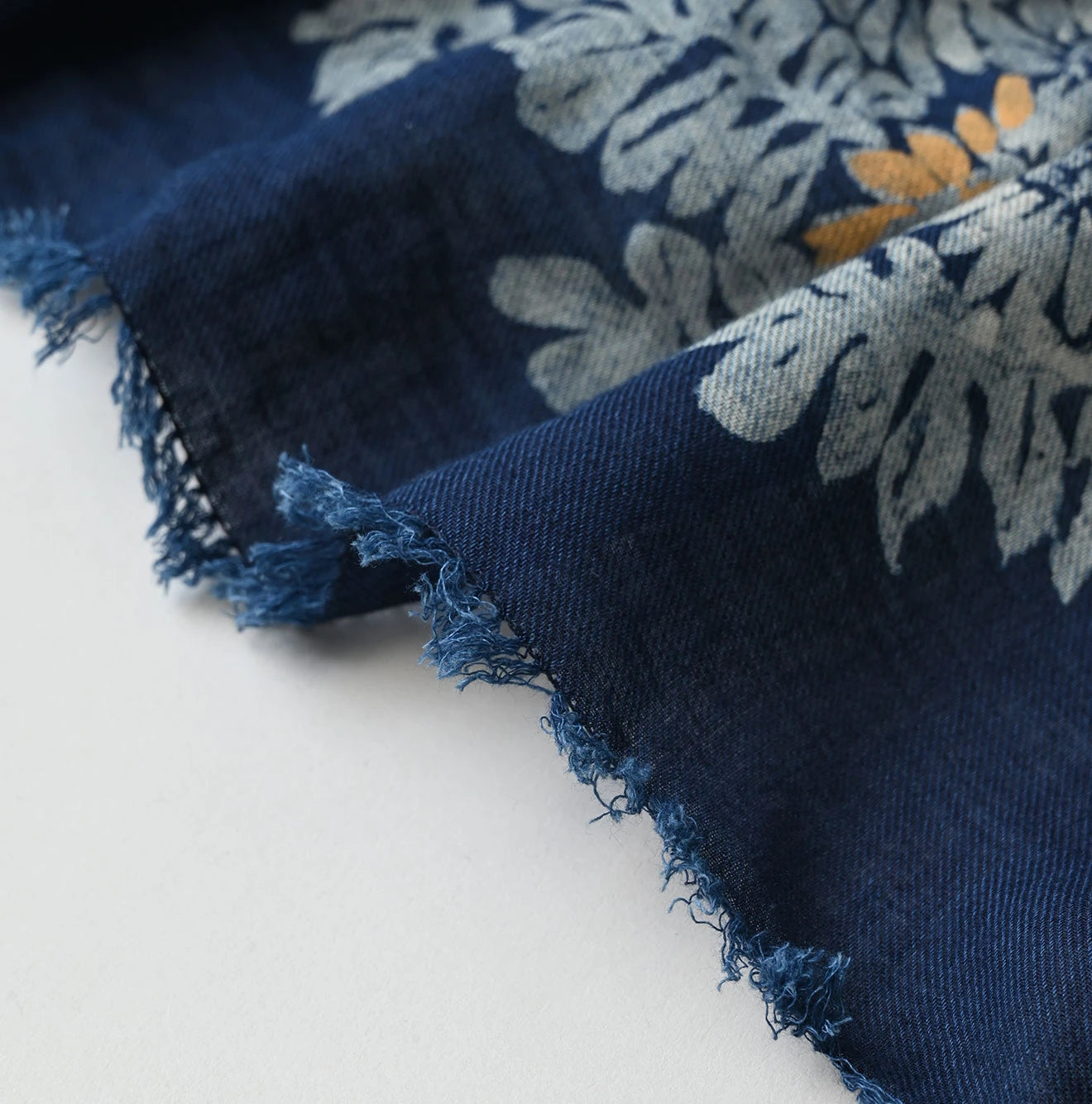 45R Indigo Supima Shellpa Flower FUROSHIKii - Image 3