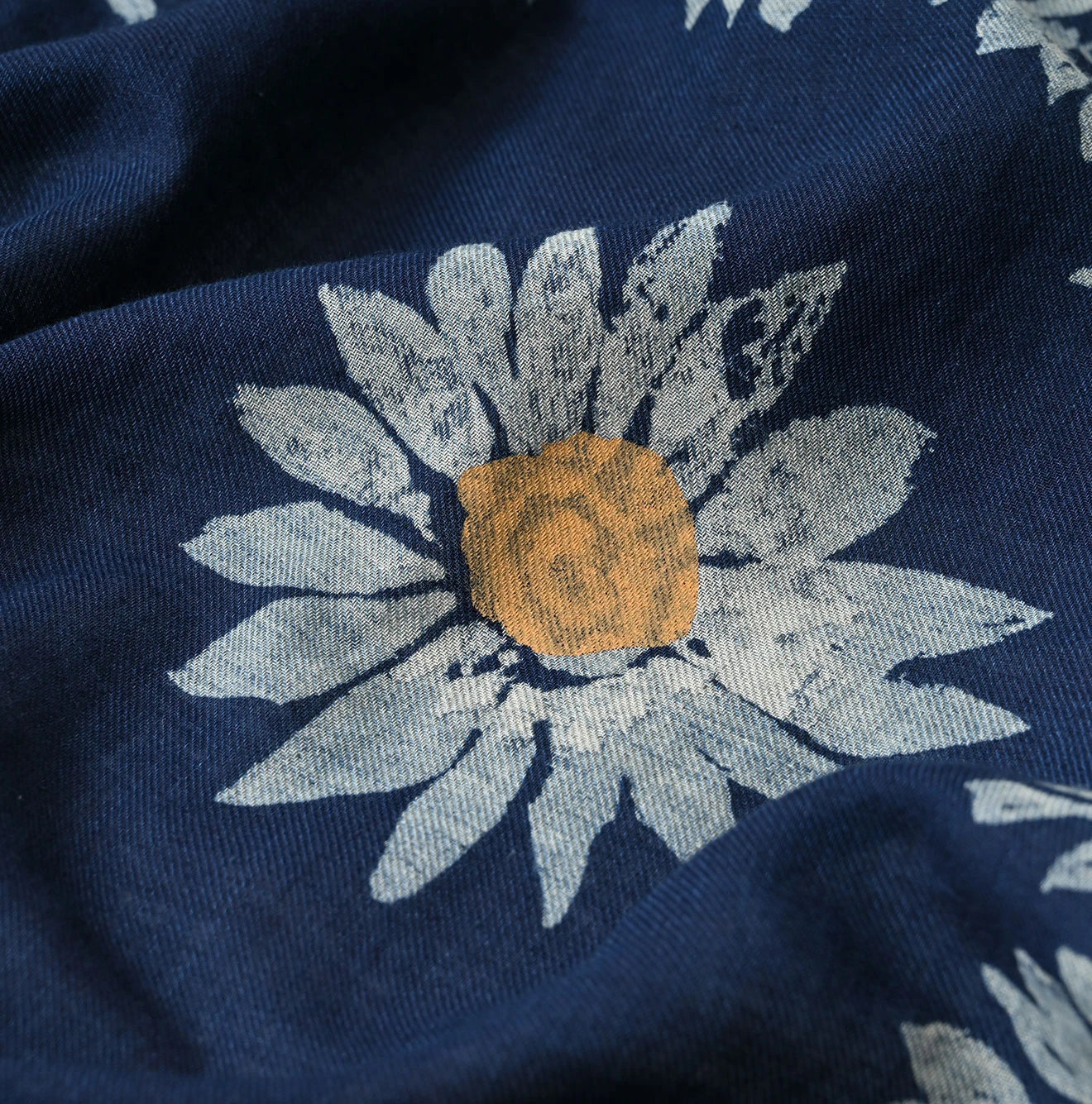 45R Indigo Supima Shellpa Flower FUROSHIKii - Image 5