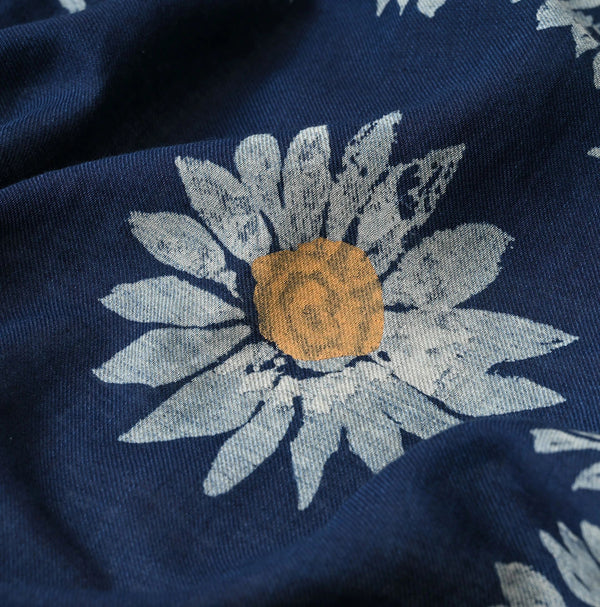 45R Indigo Supima Shellpa Flower FUROSHIKii