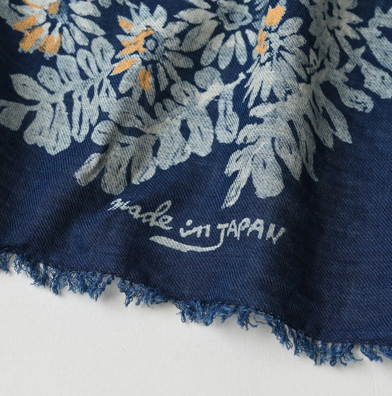 45R Indigo Supima Shellpa Flower FUROSHIKii - Image 6