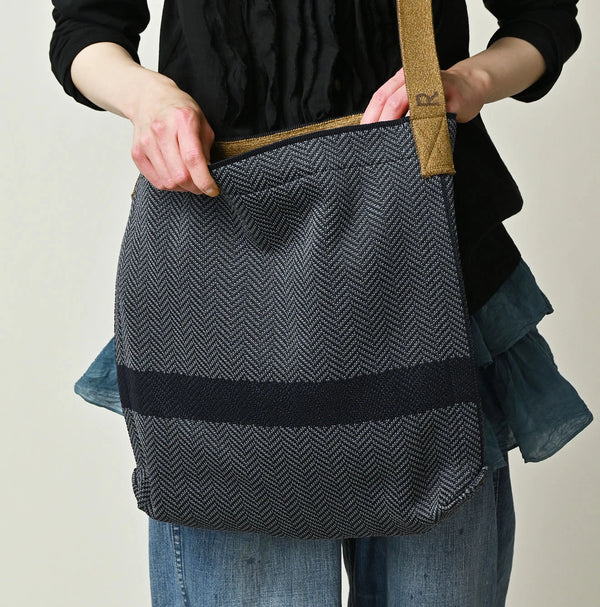 45R Jacquard Herringbone Tote Bag