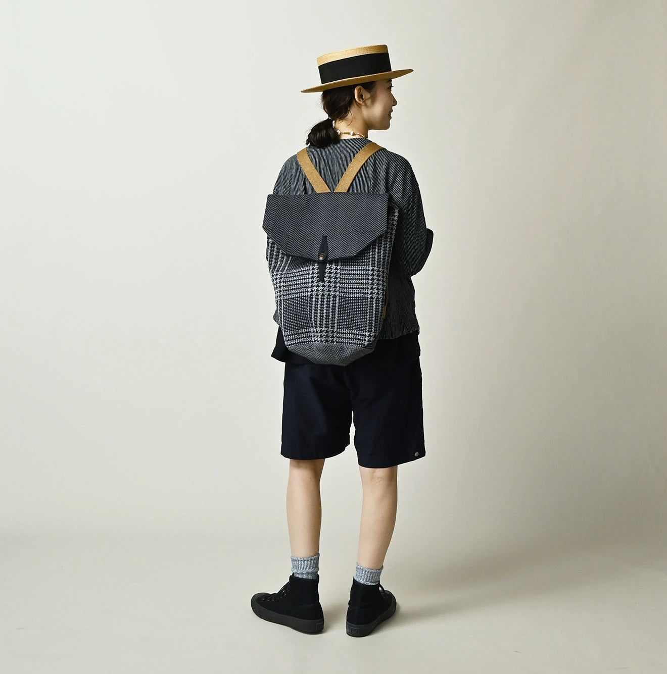 45R Jacquard Herringbone Backpack - Image 3