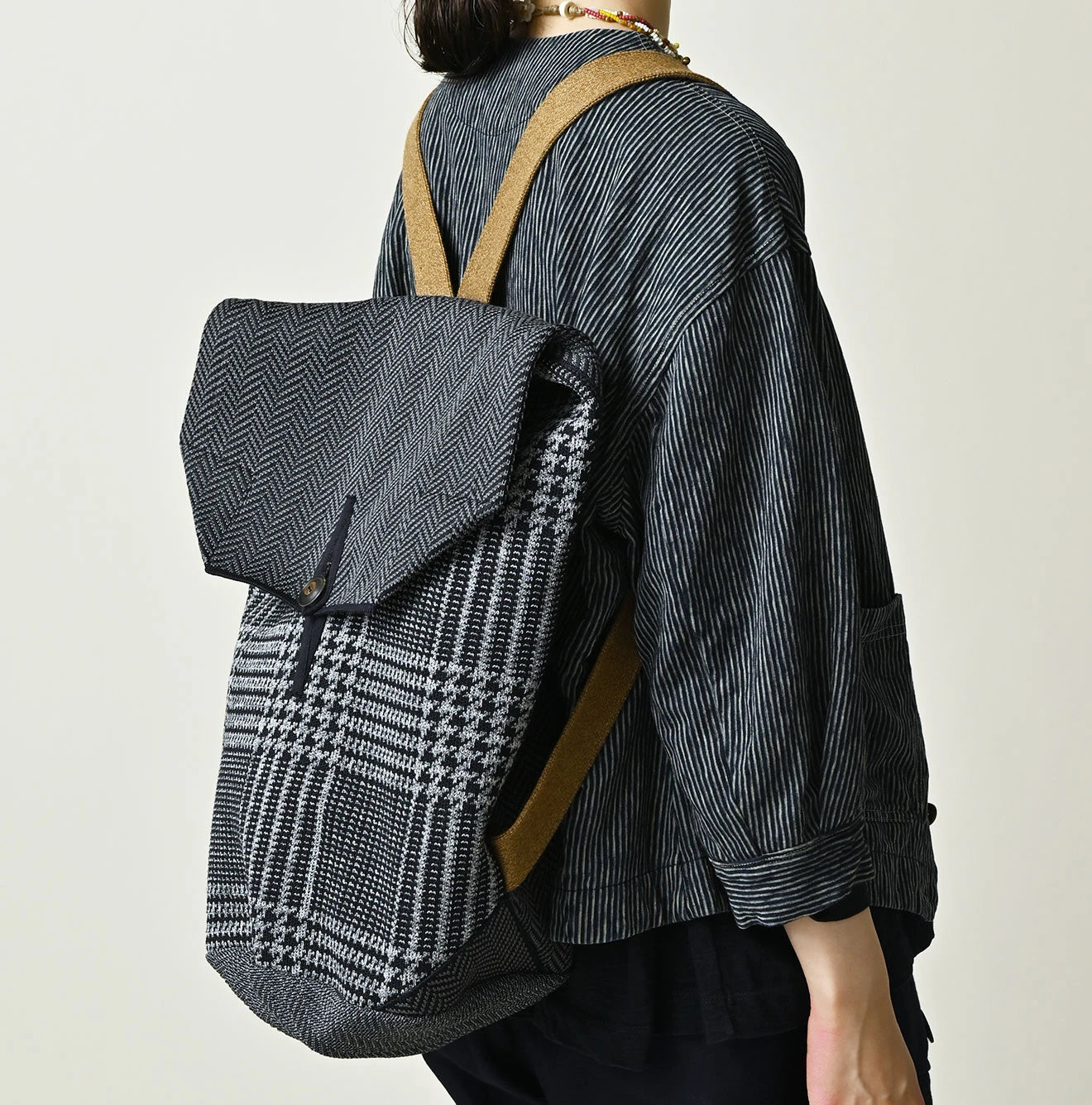 45R Jacquard Herringbone Backpack - Image 6