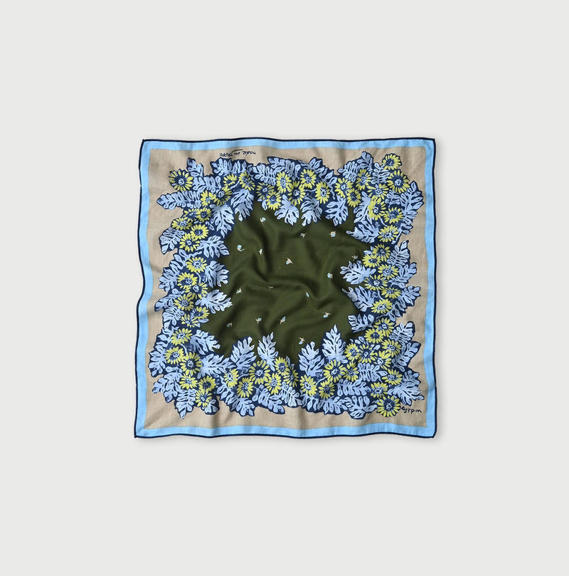 45R Supima Shellpa Flower Bandana - Image 1