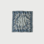 45R Indigo Supima Shellpa Flower Bandana