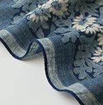 45R Indigo Supima Shellpa Flower Bandana