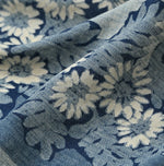 45R Indigo Supima Shellpa Flower Bandana