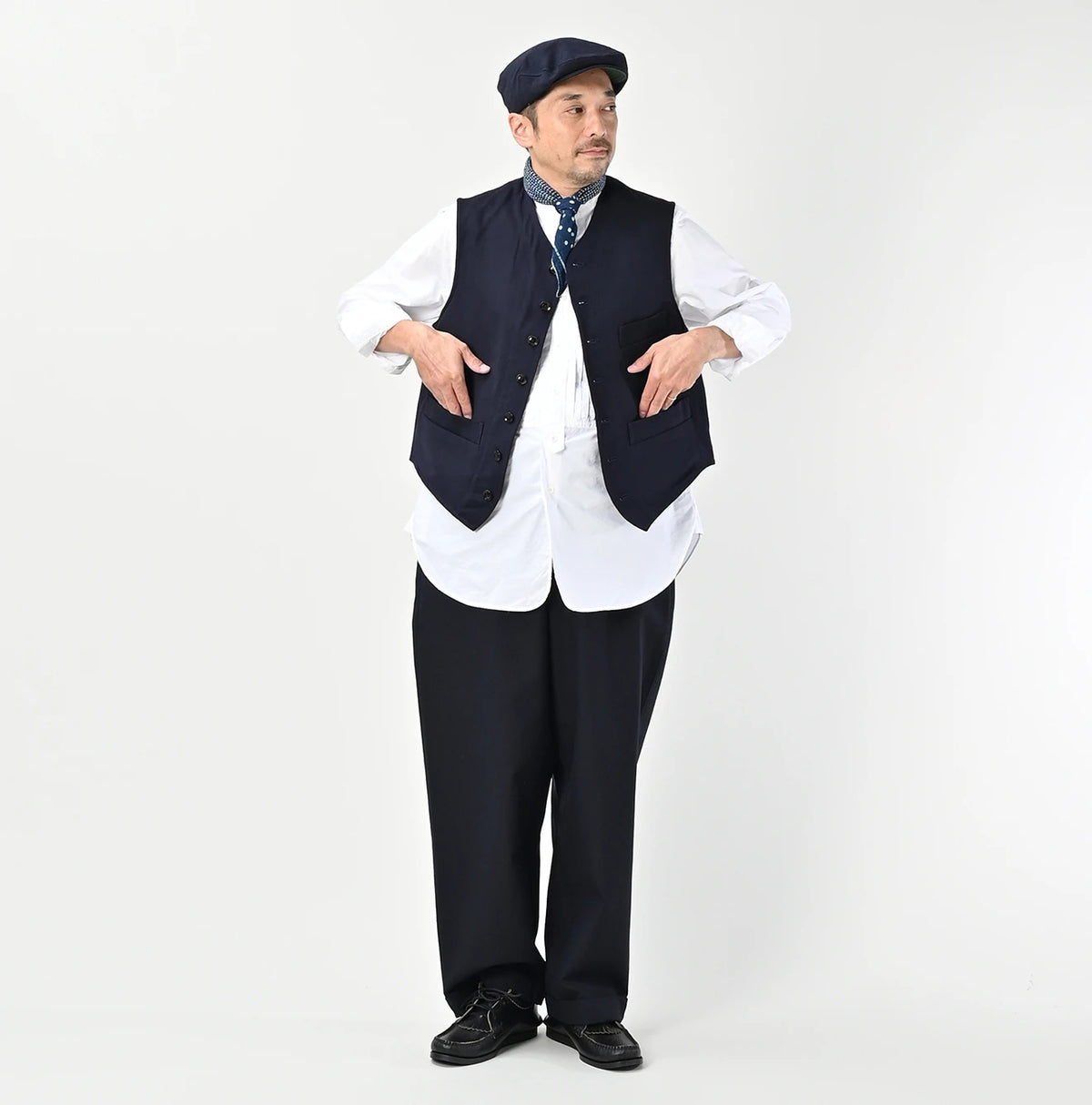45R Wool Cotton Venetian 908 Miyuki Vest - Image 3