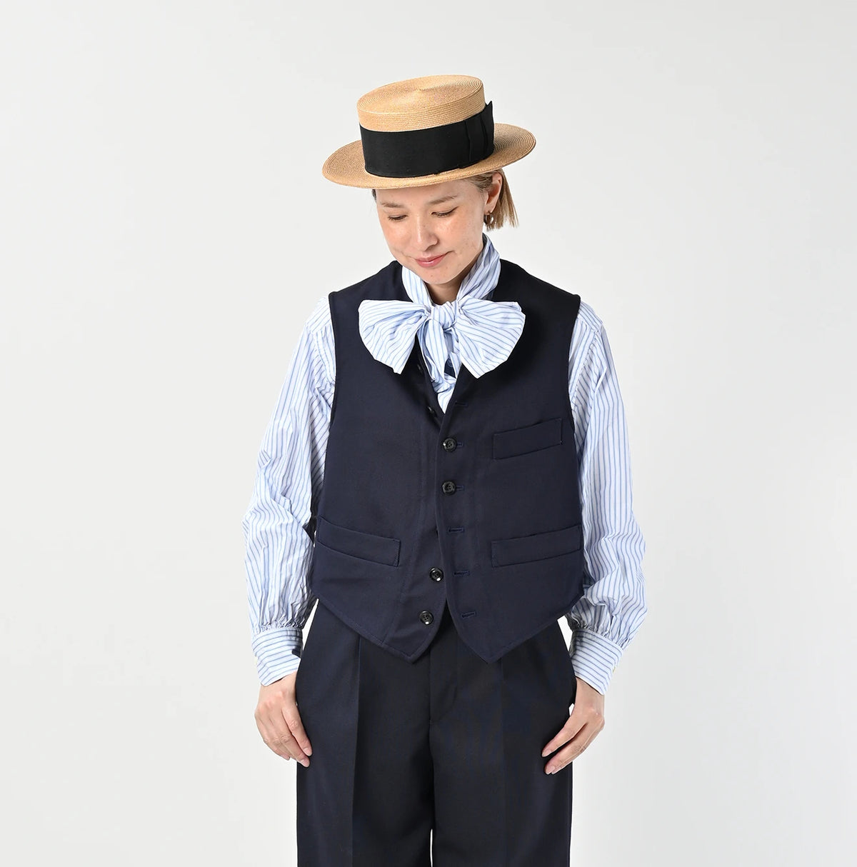45R Wool Cotton Venetian 908 Miyuki Vest