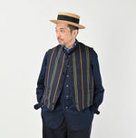 45R Wool Cotton Venetian 908 Miyuki Vest