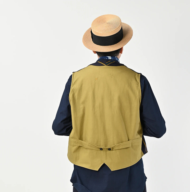 45R Wool Cotton Venetian 908 Miyuki Vest - Image 9
