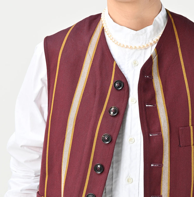 45R Wool Cotton Venetian 908 Miyuki Vest - Image 10