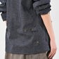 45R Herringbone Jersey Flannel 908 Cardigan Jacket