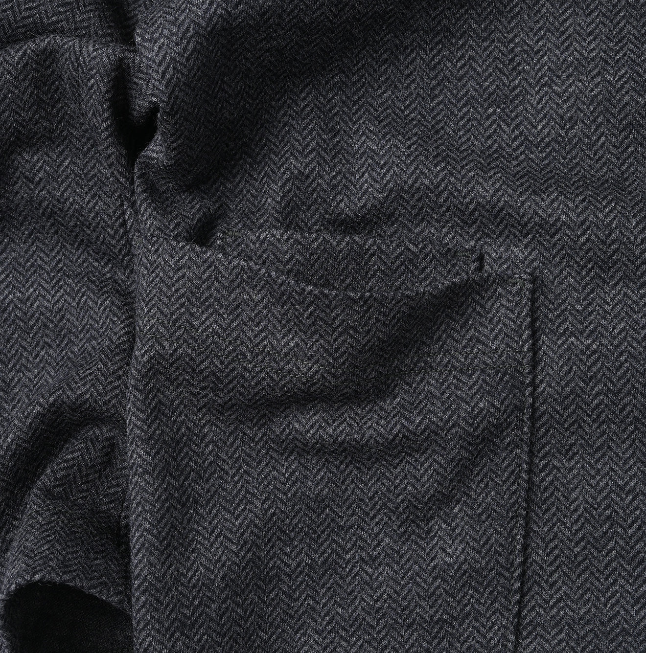 45R Herringbone Jersey Flannel 908 Cardigan Jacket