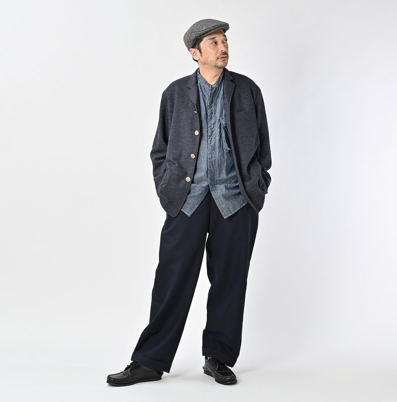 45R Herringbone Jersey Flannel 908 Cardigan Jacket