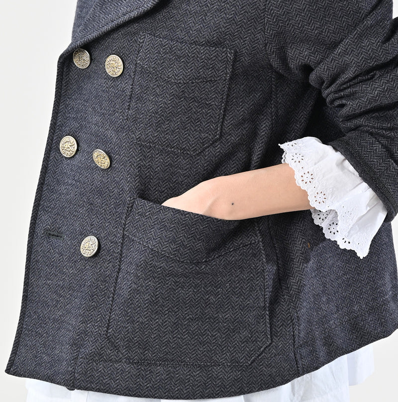 45R Herringbone Jersey Flannel Annie W-jacket