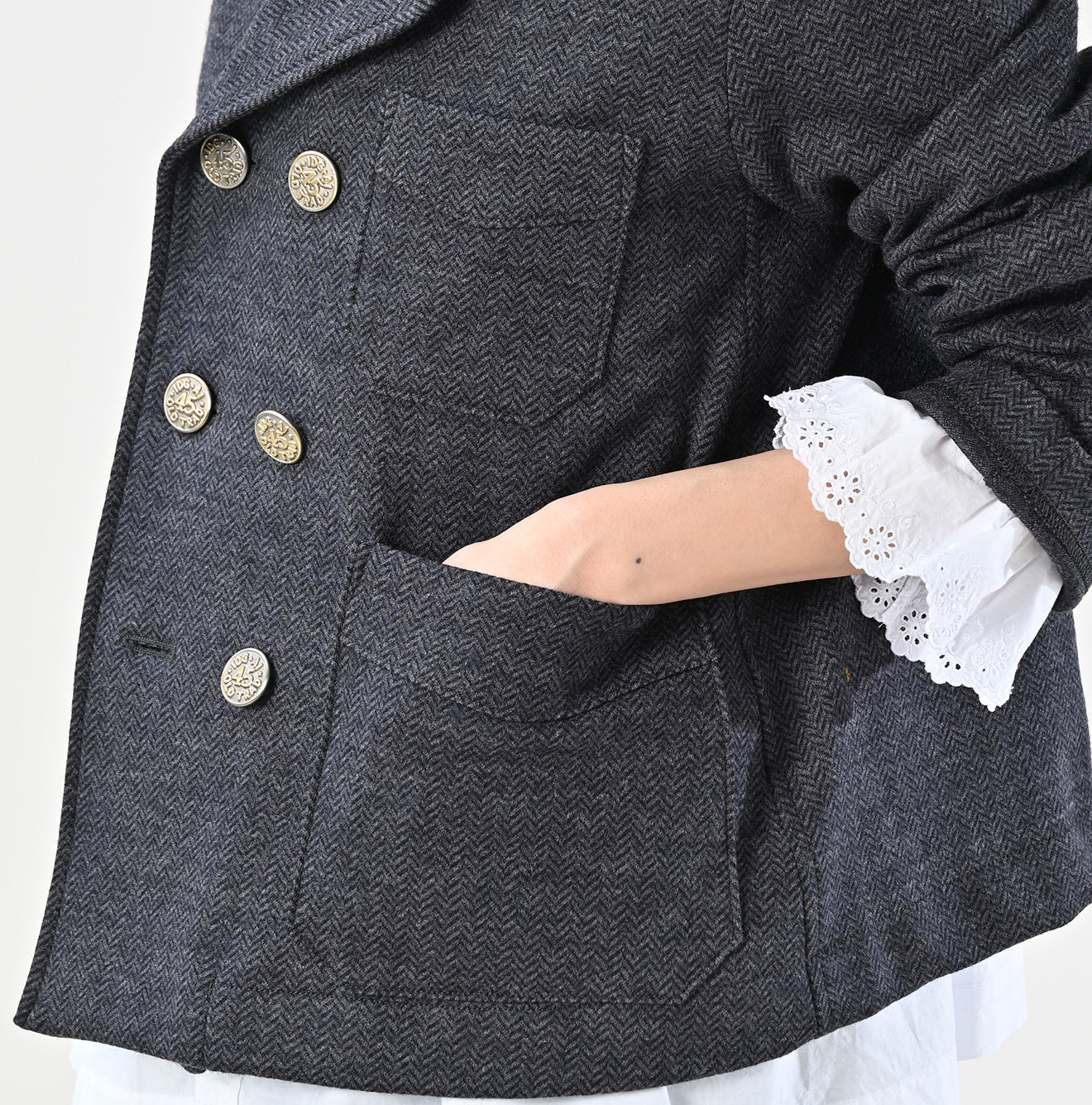 45R Herringbone Jersey Flannel Annie W-jacket