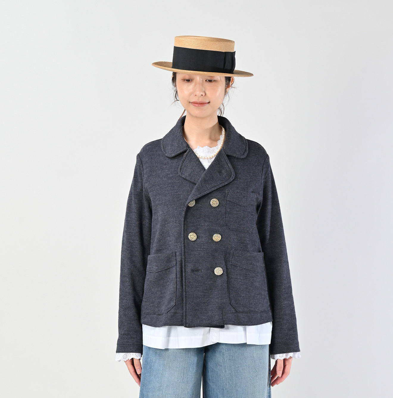 45R Herringbone Jersey Flannel Annie W-jacket
