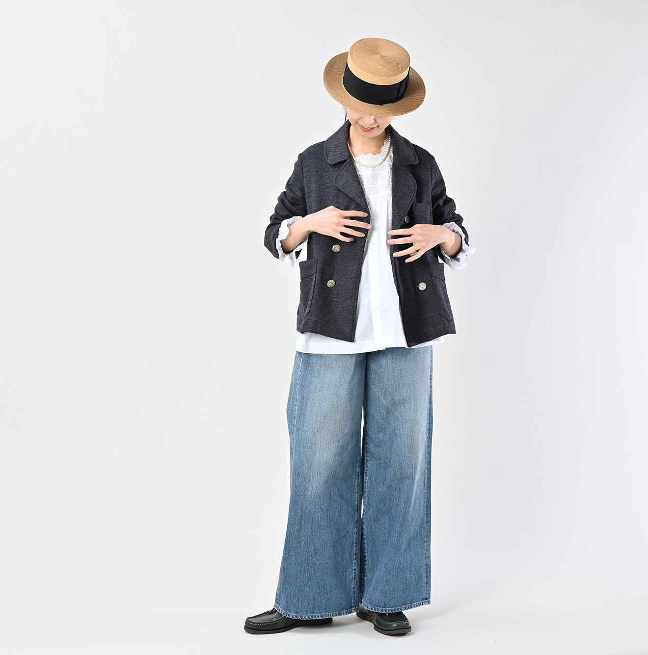 45R Herringbone Jersey Flannel Annie W-jacket
