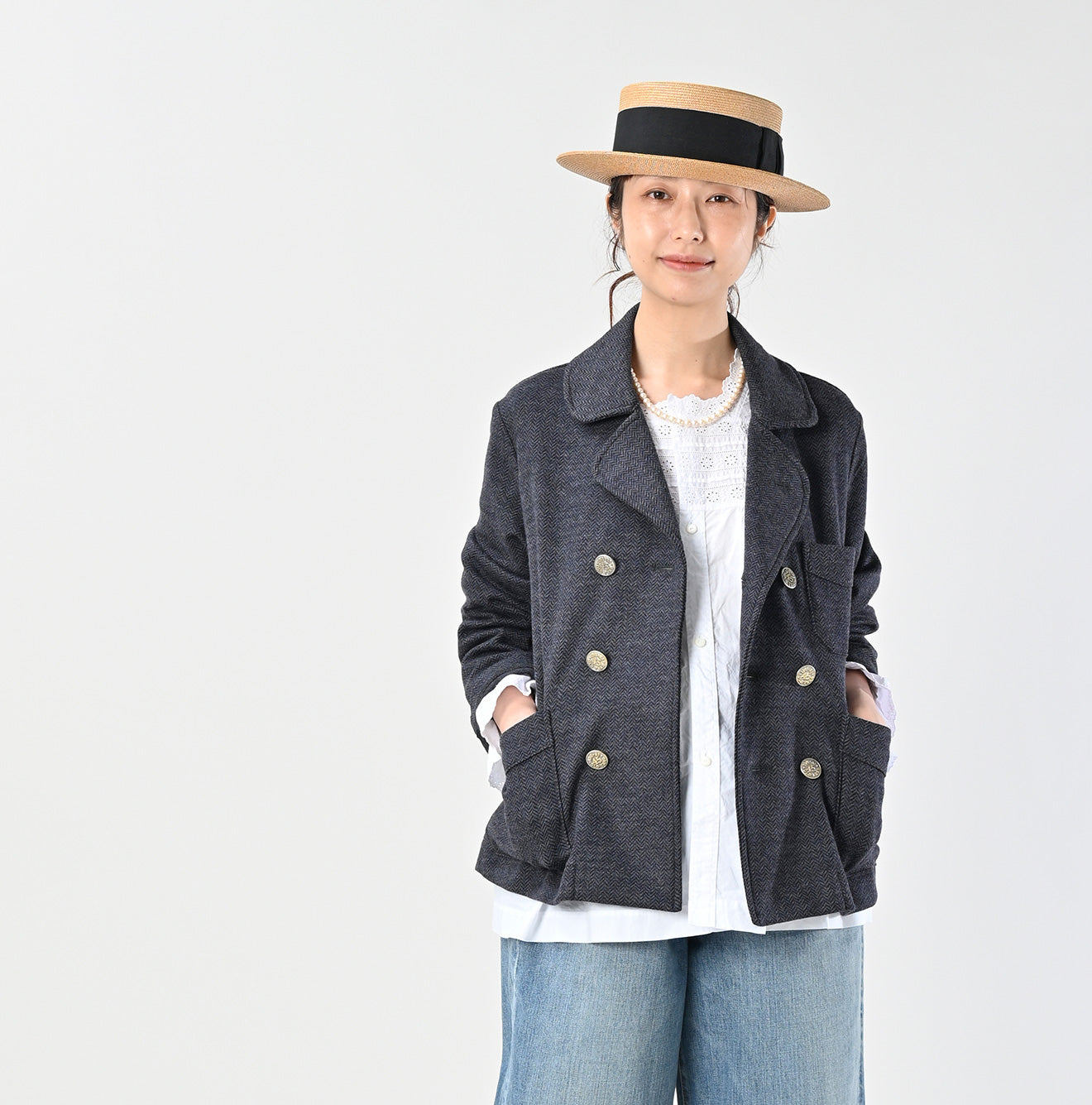 45R Herringbone Jersey Flannel Annie W-jacket