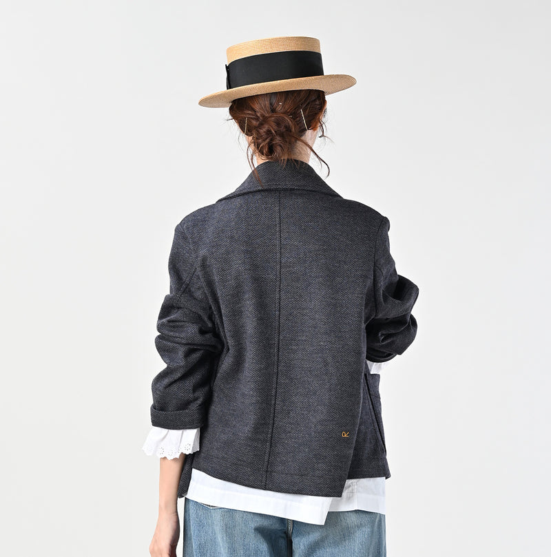 45R Herringbone Jersey Flannel Annie W-jacket
