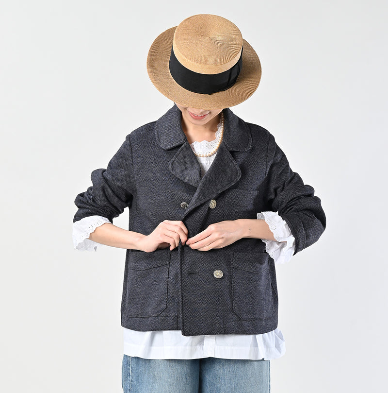 45R Herringbone Jersey Flannel Annie W-jacket