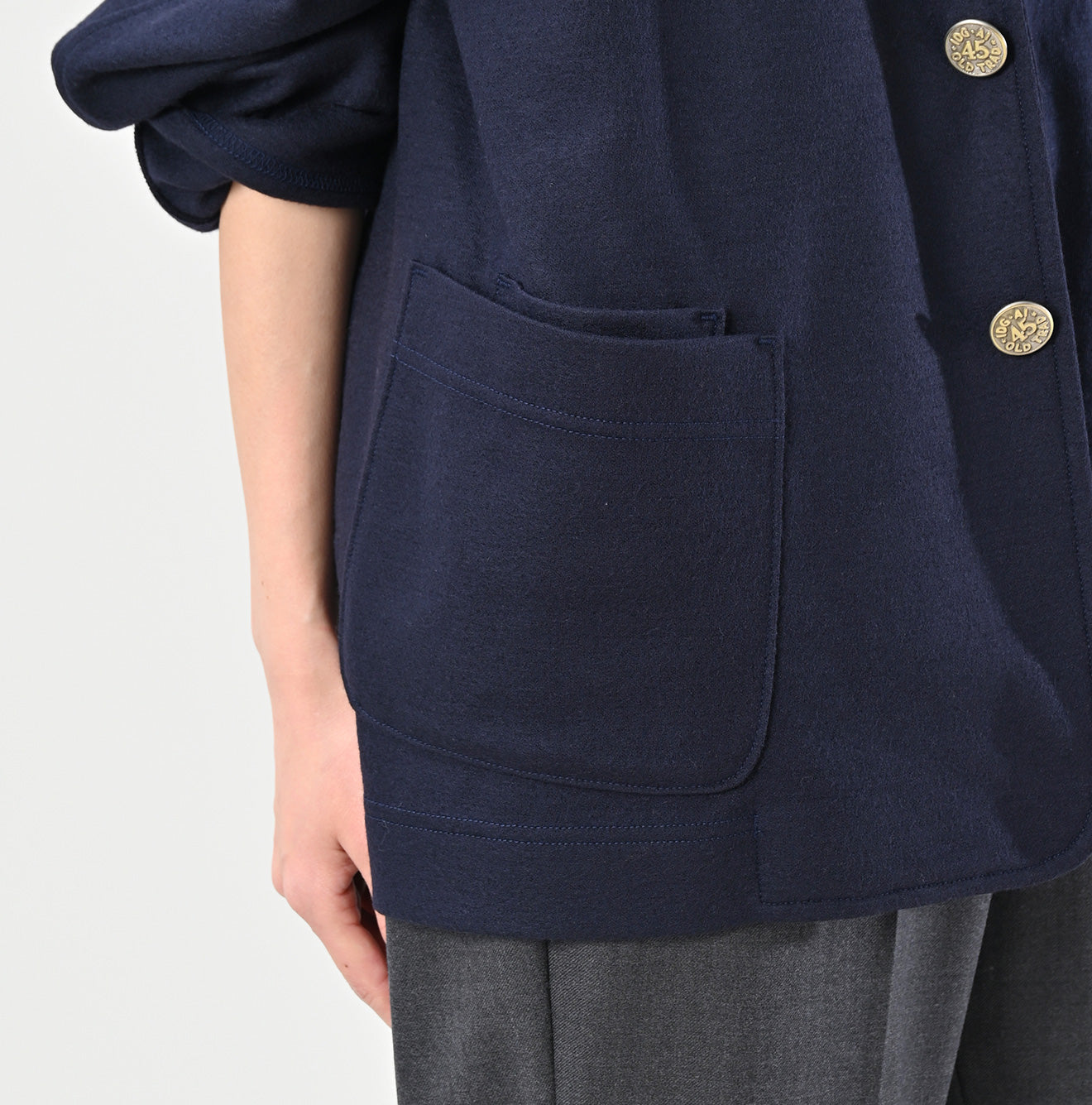 45R Jersey Flannel 908 Cardigan Jacket - Image 12