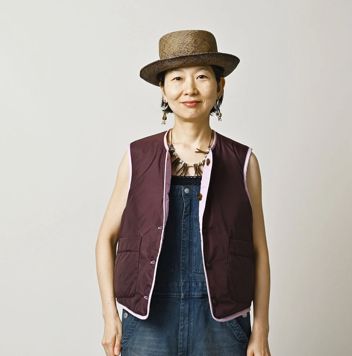 45R Nylon Quilt 908 Crew Vest