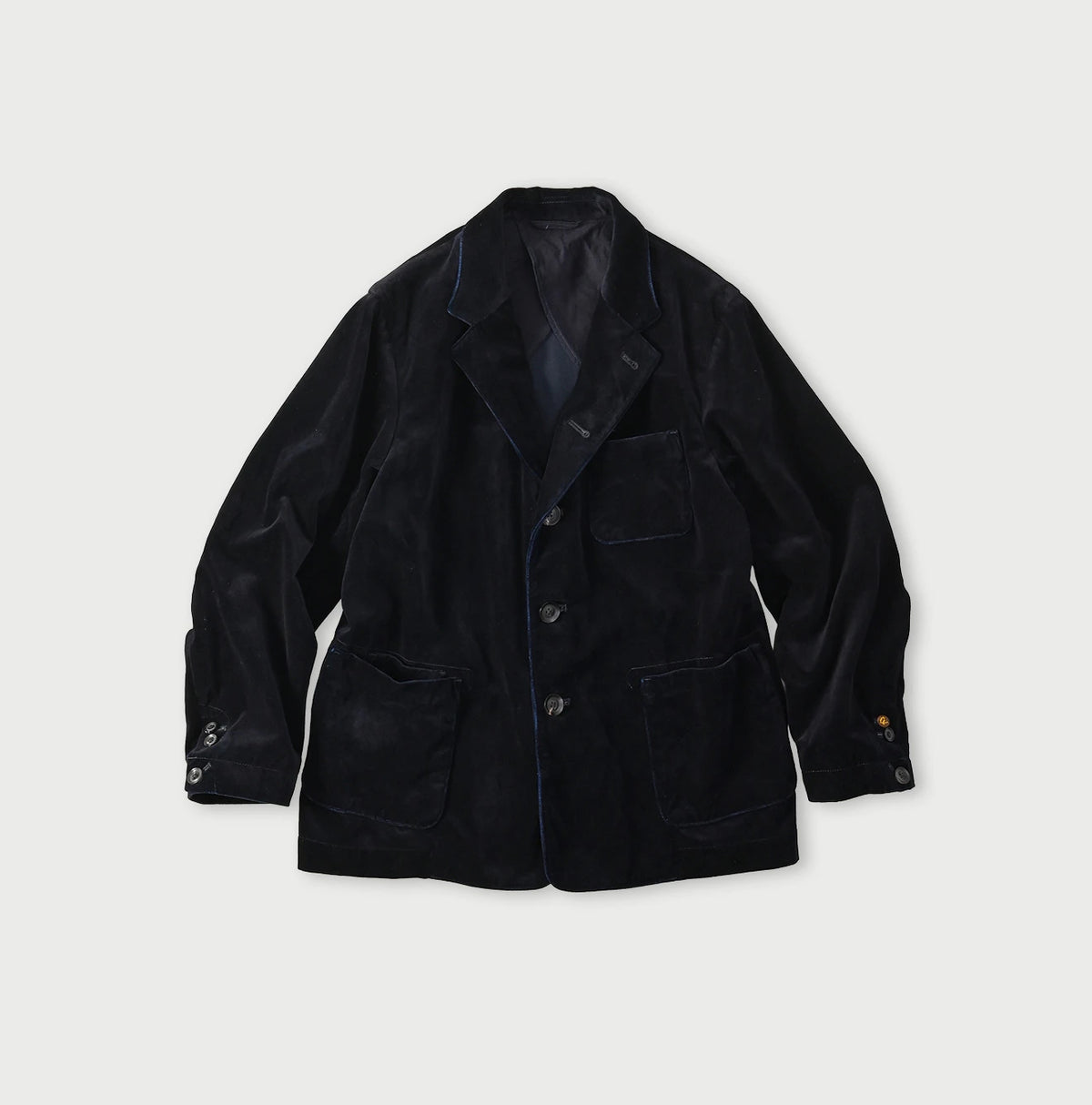 45R Indigo Velvet 908 Jacket Cardigan