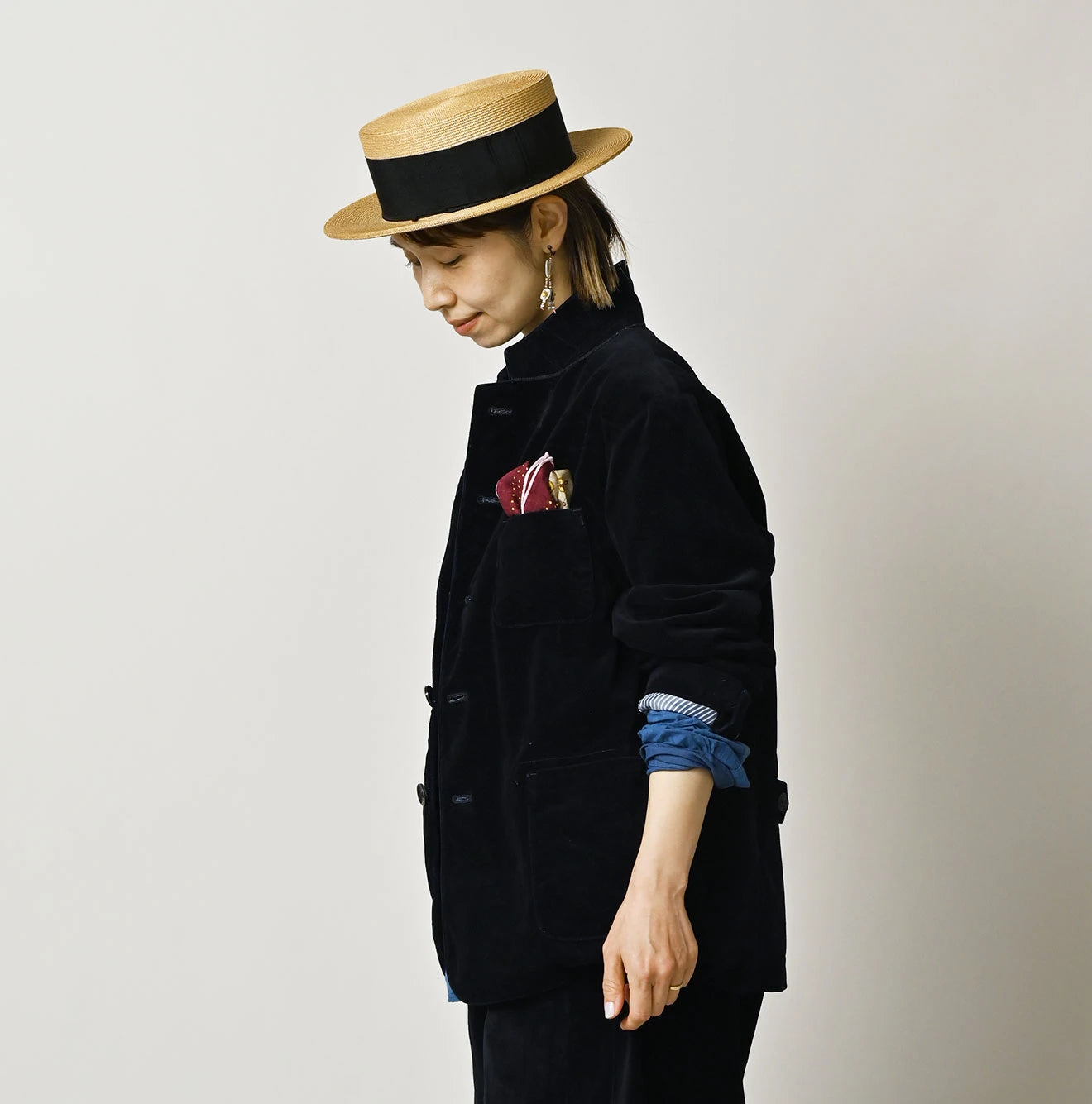45R Indigo Velvet 908 Jacket Cardigan - Image 10
