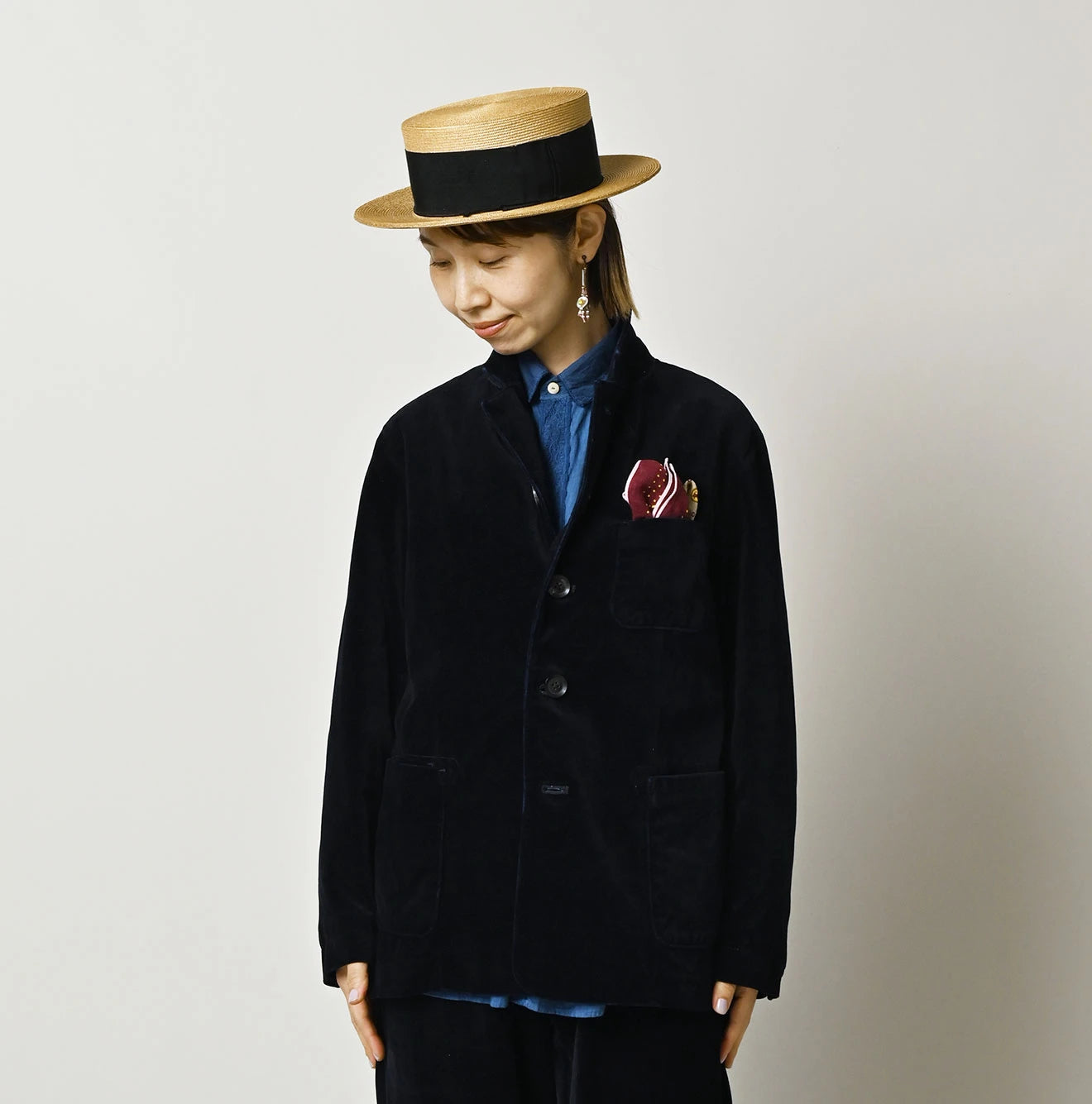 45R Indigo Velvet 908 Jacket Cardigan - Image 12
