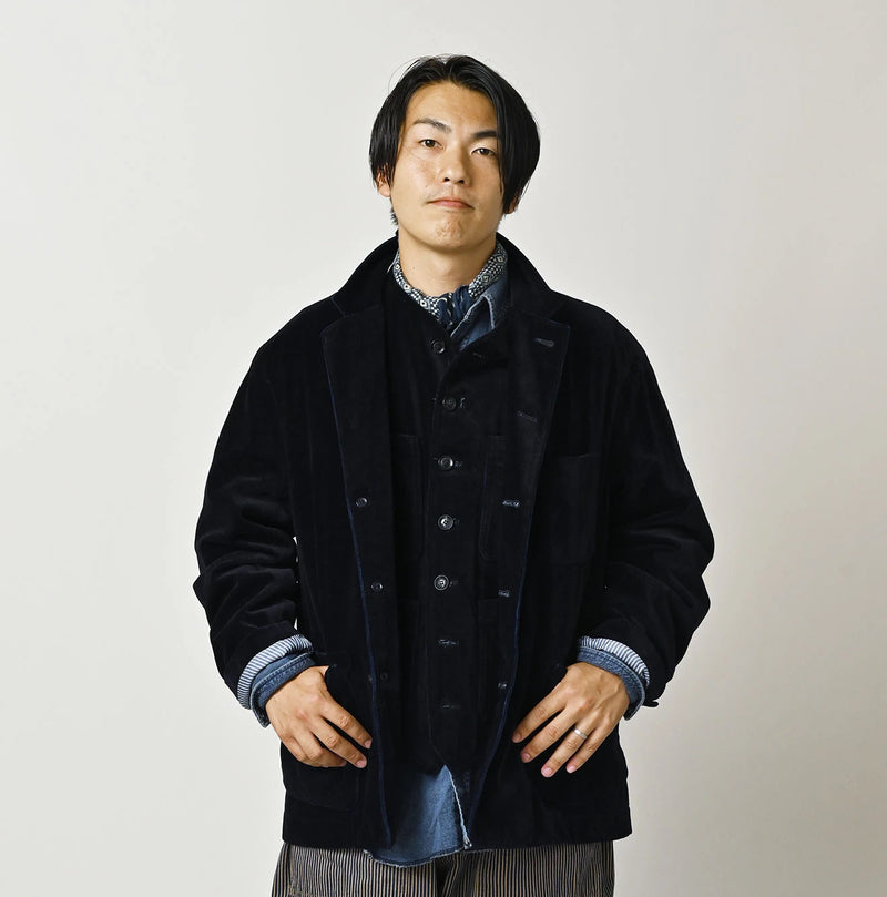 45R Indigo Velvet 908 Jacket Cardigan - Image 6
