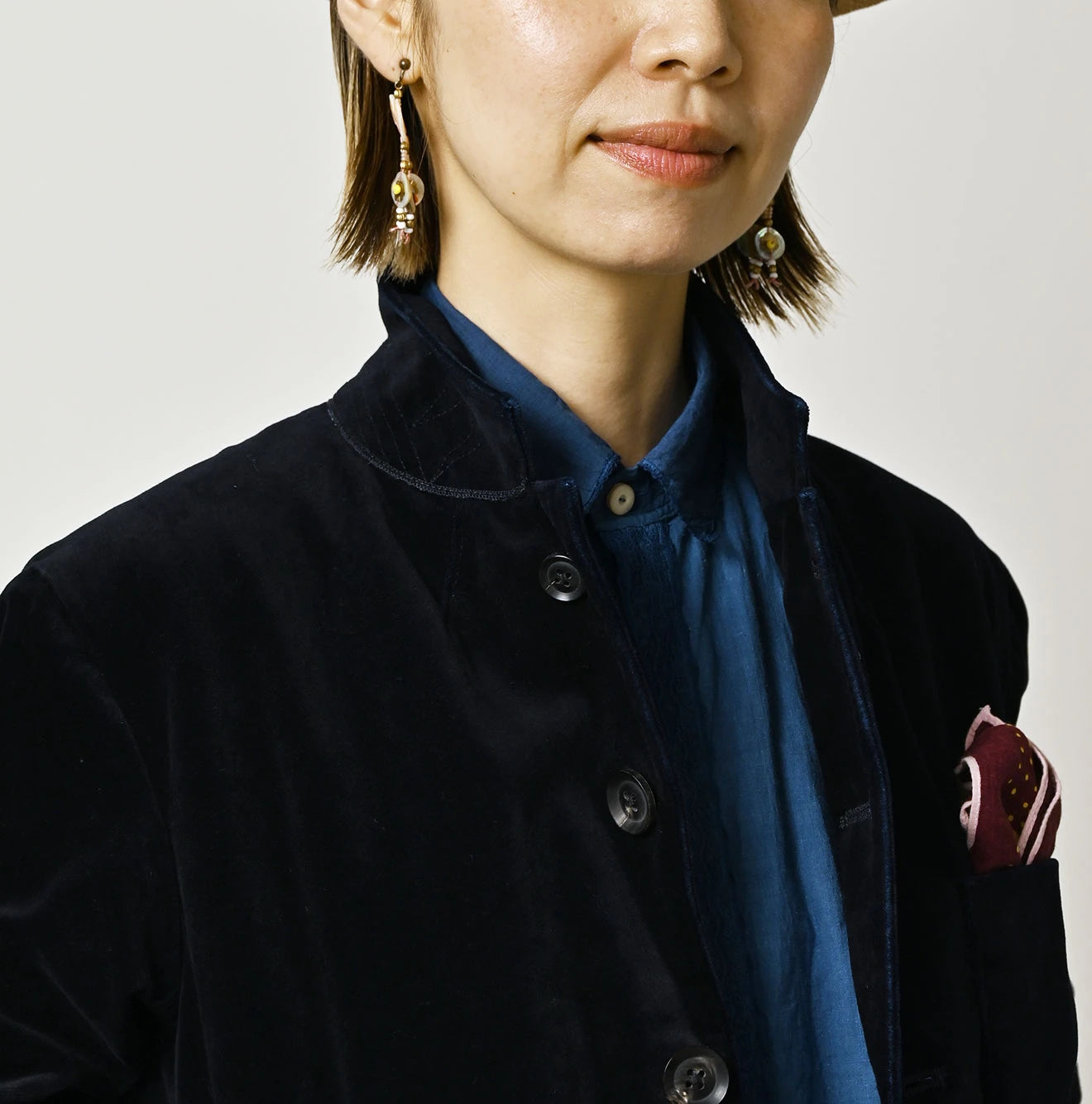 45R Indigo Velvet 908 Jacket Cardigan - Image 13