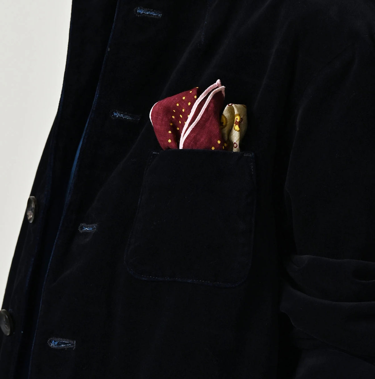 45R Indigo Velvet 908 Jacket Cardigan
