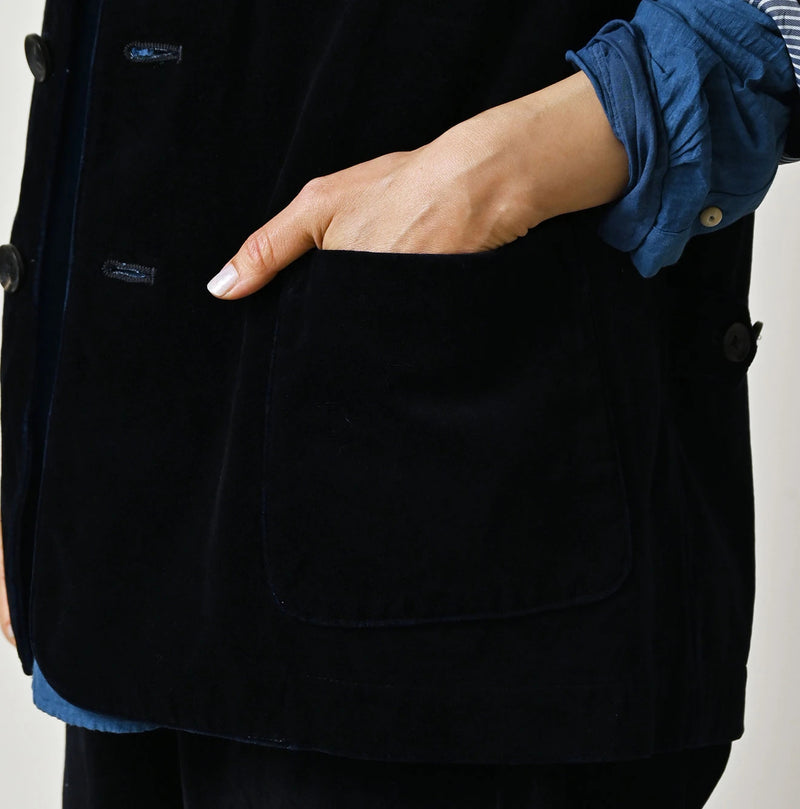 45R Indigo Velvet 908 Jacket Cardigan - Image 15