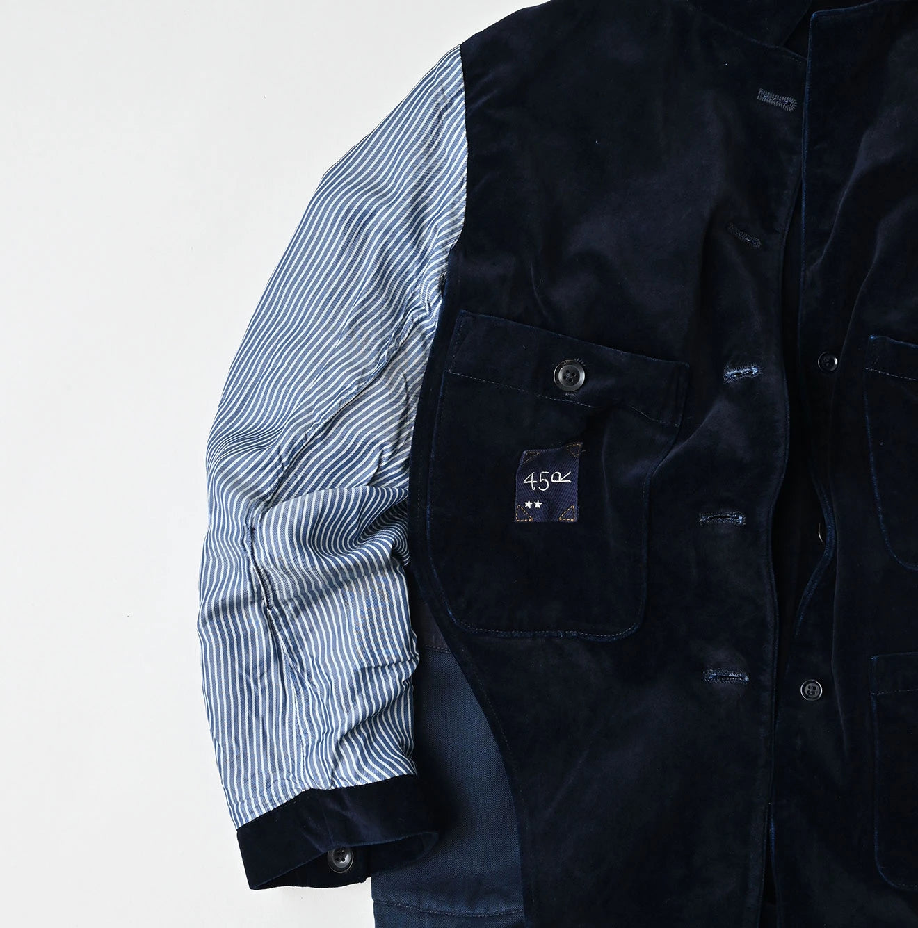 45R Indigo Velvet 908 Jacket Cardigan