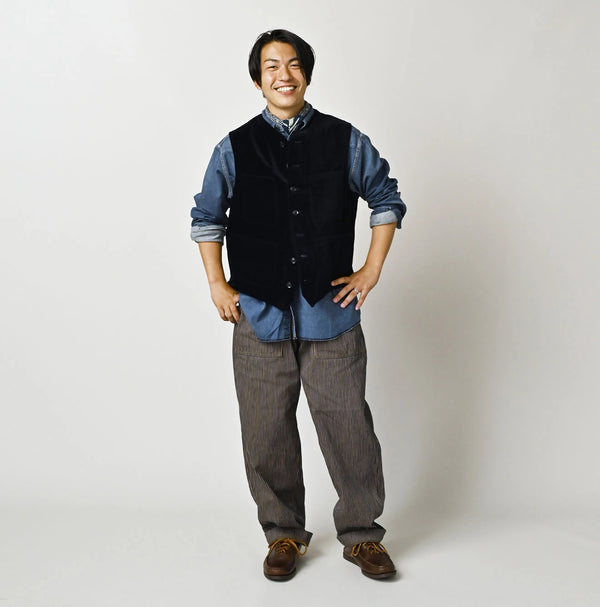 45R Indigo Velvet 908 Work Vest