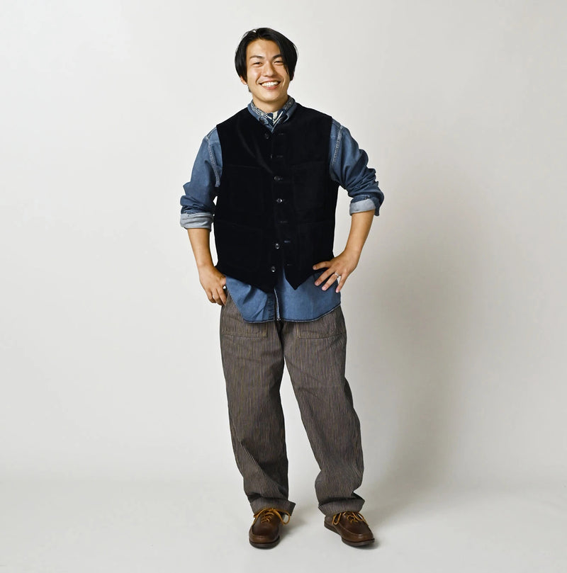 45R Indigo Velvet 908 Work Vest - Image 2